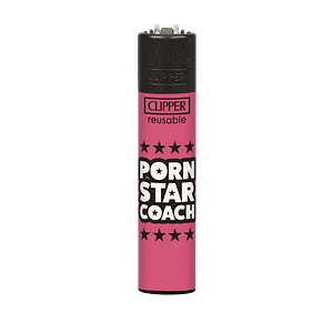 Briquet Clipper rechargeable N°1 de la collection "Porn Slogan 2"
