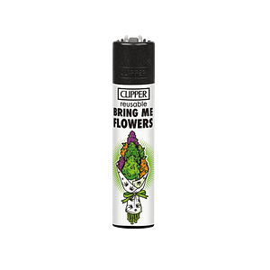 Briquet Clipper rechargeable N°2 sur 4 de la collection "Weed Slogan 7"