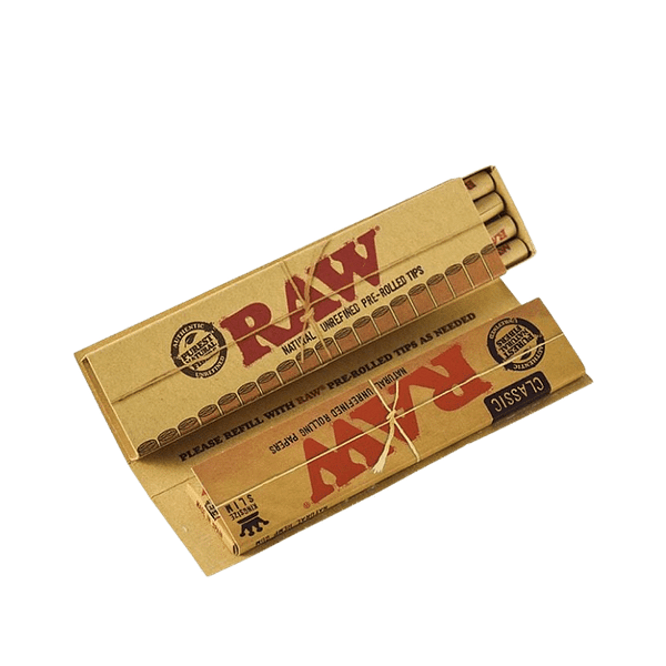 RAW Classic Connoisseur King Size Slim + Pre-rolled tips