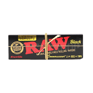 RAW Classic Black 1 14 + tips